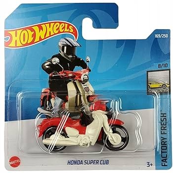 Amazon.com: Hot Wheels 2022 - Honda Super CUB - White/Red